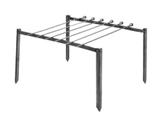 Набір - барбекю мангал - рамка і 6 шампурів (kem-01)