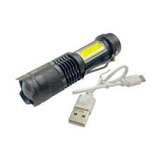 Ліхтар тактичний X-Balog 95мм x 1LED x 1COB x Li-Ion (160-BL525)
