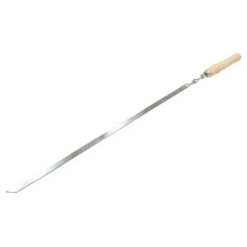 Шампур KS-UKR 600 x 10 х 2мм плоский дерев'яна ручка (6258)