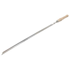 Шампур KS-UKR 600 x 12 х 2мм трикутний дерев'яна ручка (6256)